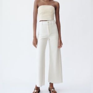 Zara marine straight pant